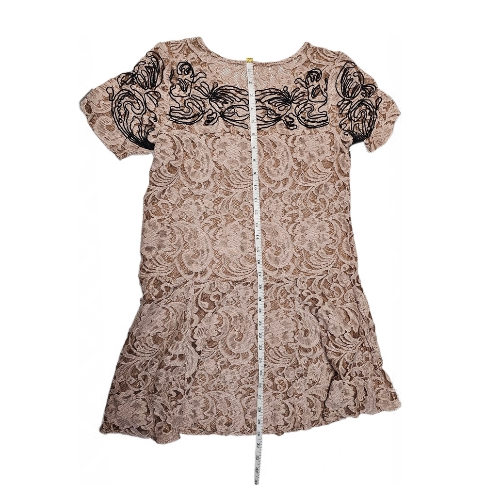 Free People Pink Beautiful Dreamer Blush Lace Tunic Dress - Picture 12 of 13